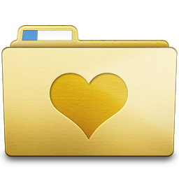 Yellow Favorites Icon 256x256 png